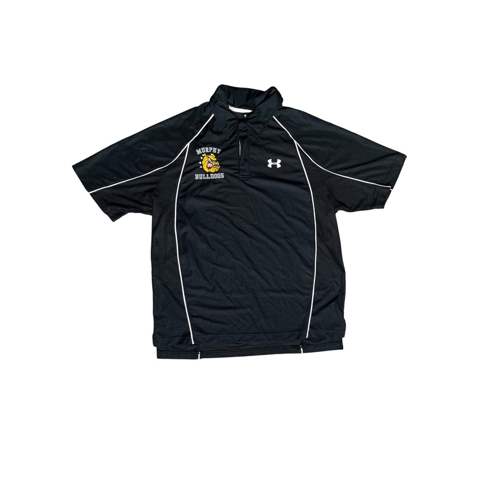 Under Armour Murphy Bulldogs Polo Shirt Mens Large Black Athletic Training